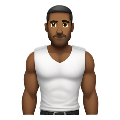 Hombre fuerte con cara de asombro  sticker