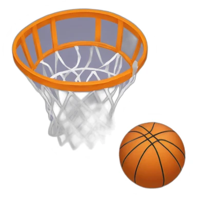 Ballon de basket avec une couronne  sticker