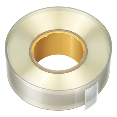 A roll of transparent scotch tape sticker