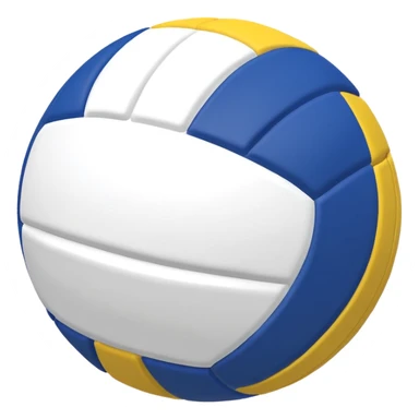 Pelota de voleibol azul amarillo y boanco sticker