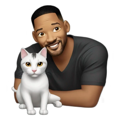 will smith with cat sticker