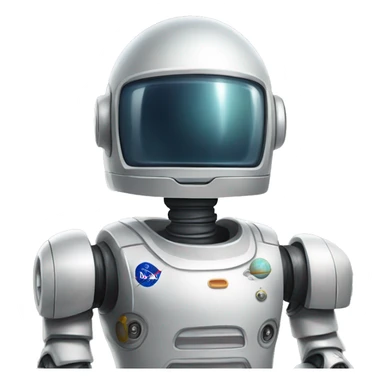 drawing of a robot named Avitus wearing an astronaut helmet sticker