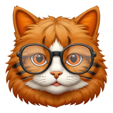 Gato com óculos sticker