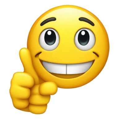 smiley emoticon with big smile with double thumbs up sticker