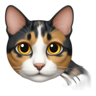 diluted calico cat sticker