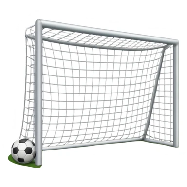 football goal straight on sticker