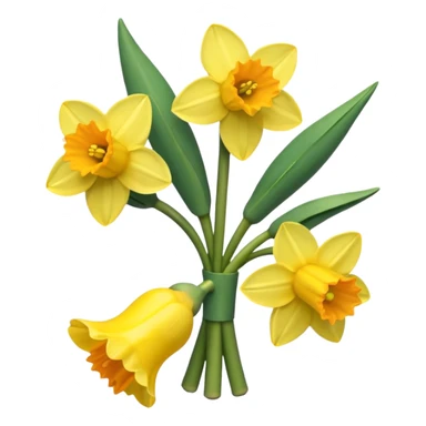 a bunch of daffodils sticker