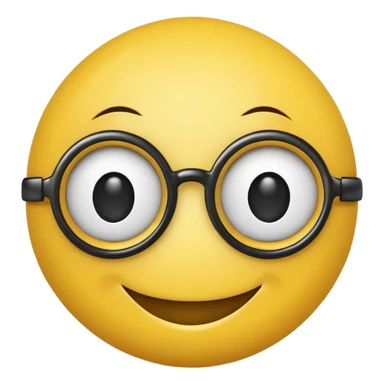 a smilie with four eyes sticker