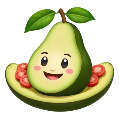 Casa de Infonafit con un aguacate con pies  brazos sticker