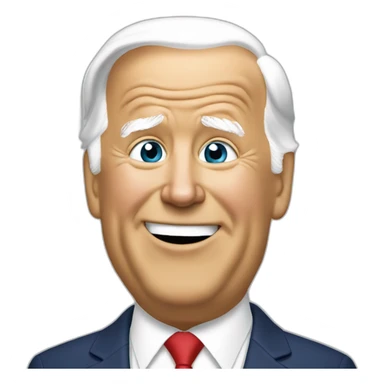 Joe Biden embrassant Trump sticker