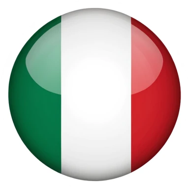 Italy flag in a circular shape sticker