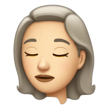 sleepy woman sticker