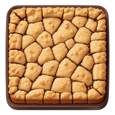 Apple crumble chocolate squares sticker