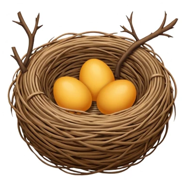 nest, negative:eggs sticker