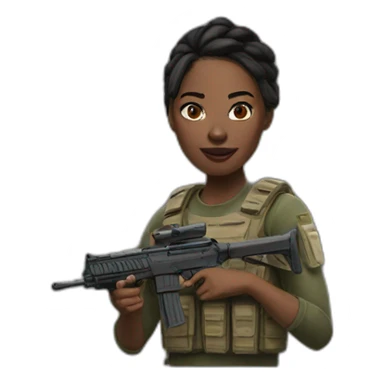 women play warzone sticker