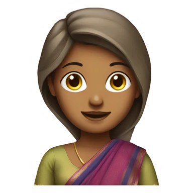 ai girl with saree for website  sticker