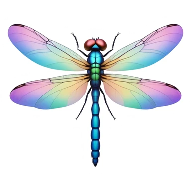 Peaceful Dragonfly color  sticker