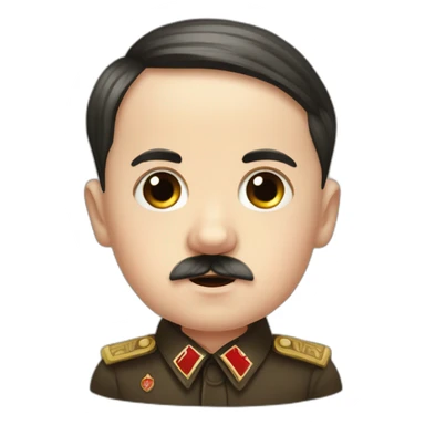 Adolf Hitler foetus cute sticker