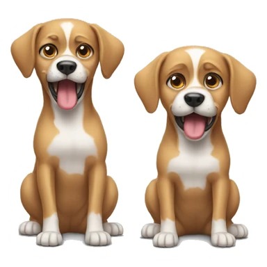 creates the same dog that expresses anger sticker