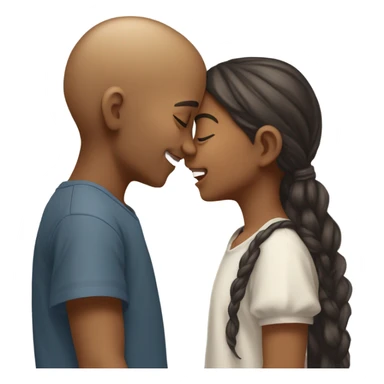 Kiss girl and boy sticker