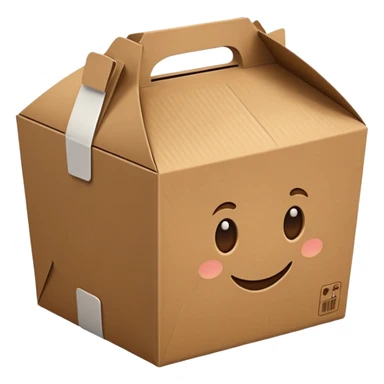 food take away box sticker