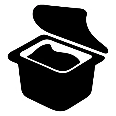 A sauce in a fast food packaging sticker