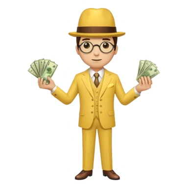 The monopoly fella with a monocle and yellow sticker