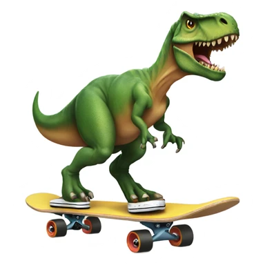 T-Rex on a skateboard sticker