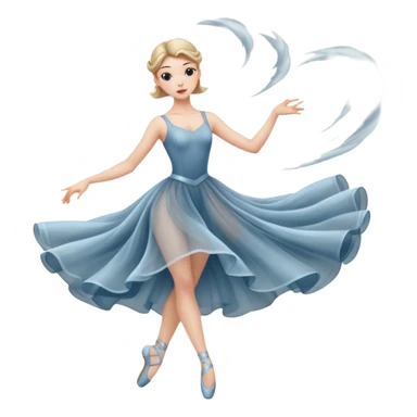 Ballerina dancing as a tornado in the wiz sticker