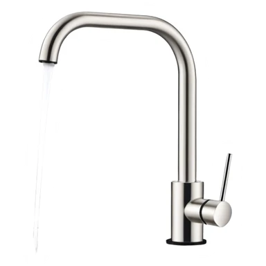 “A slim countertop direct-flow water purifier without water tank, minimal white design with a single faucet, standing on a kitchen counter, soft lighting, modern style” sticker