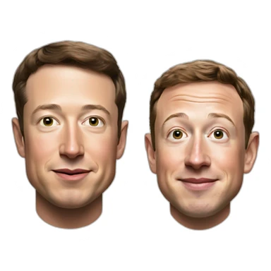 Elon musk and mark Zuckerberg sticker