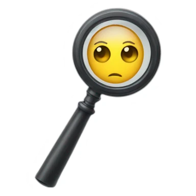detective magnifying glass eyes sticker