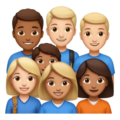 grupo de estudiantes  sticker