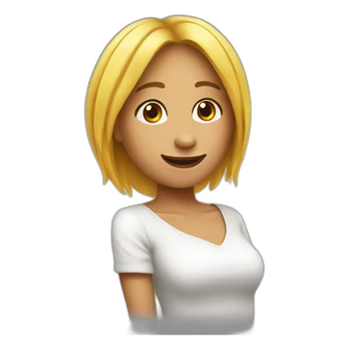 Women uno game smiley emoji sticker