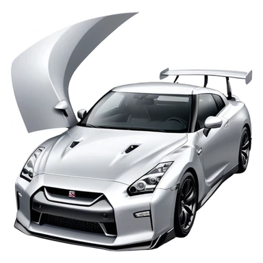 Nissan GT-R - Nissan (Model Year: 2022) (Iconic colour: Silver) sticker
