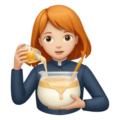 Un biberon avec du lait chaud et Jeanne d’arc en colère qui flotte dans le biberon  sticker