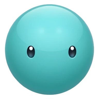 aqua color ball sticker