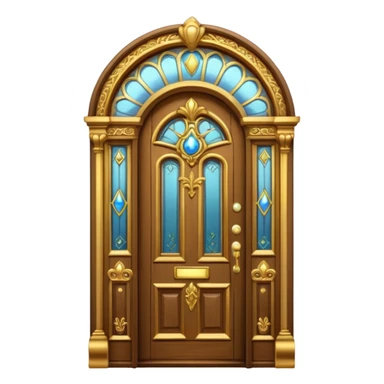 Magical edwardian door sticker