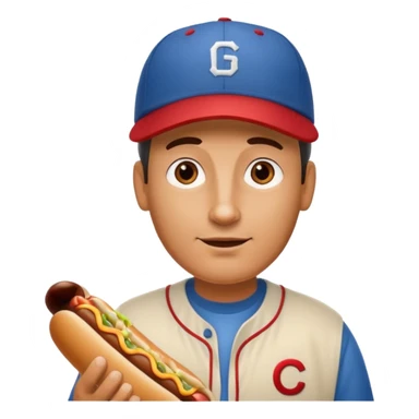 uncle holding hot dog sticker