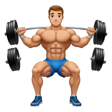 bodybuilder forearm on legs curl sticker