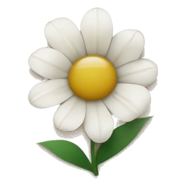 white flowers in brown paper sticker