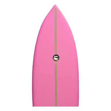 Surfer girl on pink longboard in the ocean  sticker