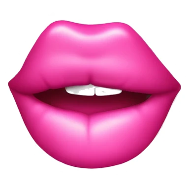 Pink kiss mark sticker