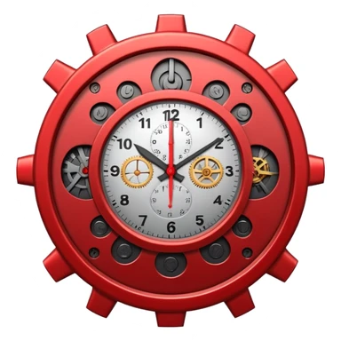 Animated angry ticking time clock sticker