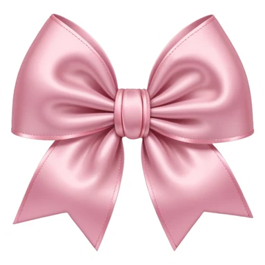 Light pink satin bow sticker