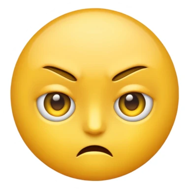 glare emoji, like not 😒 but like an actual glare  sticker