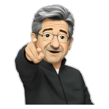 jean luc melenchon dab in space sticker