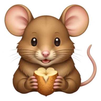 mouse eating sticker