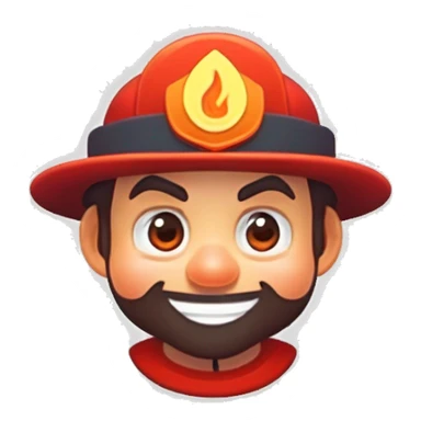 Pompier sorcier sticker