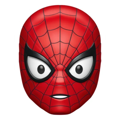 Spiderman Lego head full black not red sticker